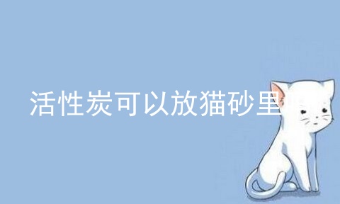 活性炭可以放猫砂里吗_猫砂是什么_猫砂