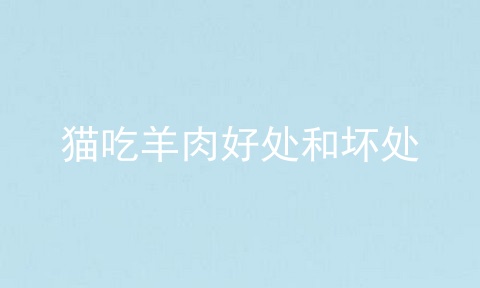 猫吃羊肉好处和坏处_猫吃羊肉好处和坏处_猫吃羊肉